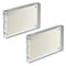 Azar Displays White Acrylic Block with Metal Back Plate 4 in. X 6 in., 2PK 104666-WHT-2PK - alternate 1